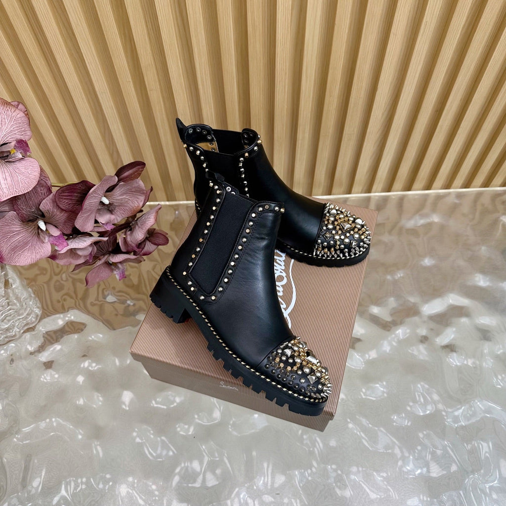 Women's Christian Louboutin studded ankle boots
