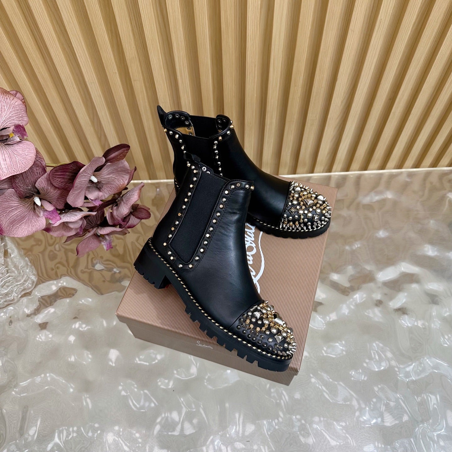 Women's Christian Louboutin studded ankle boots