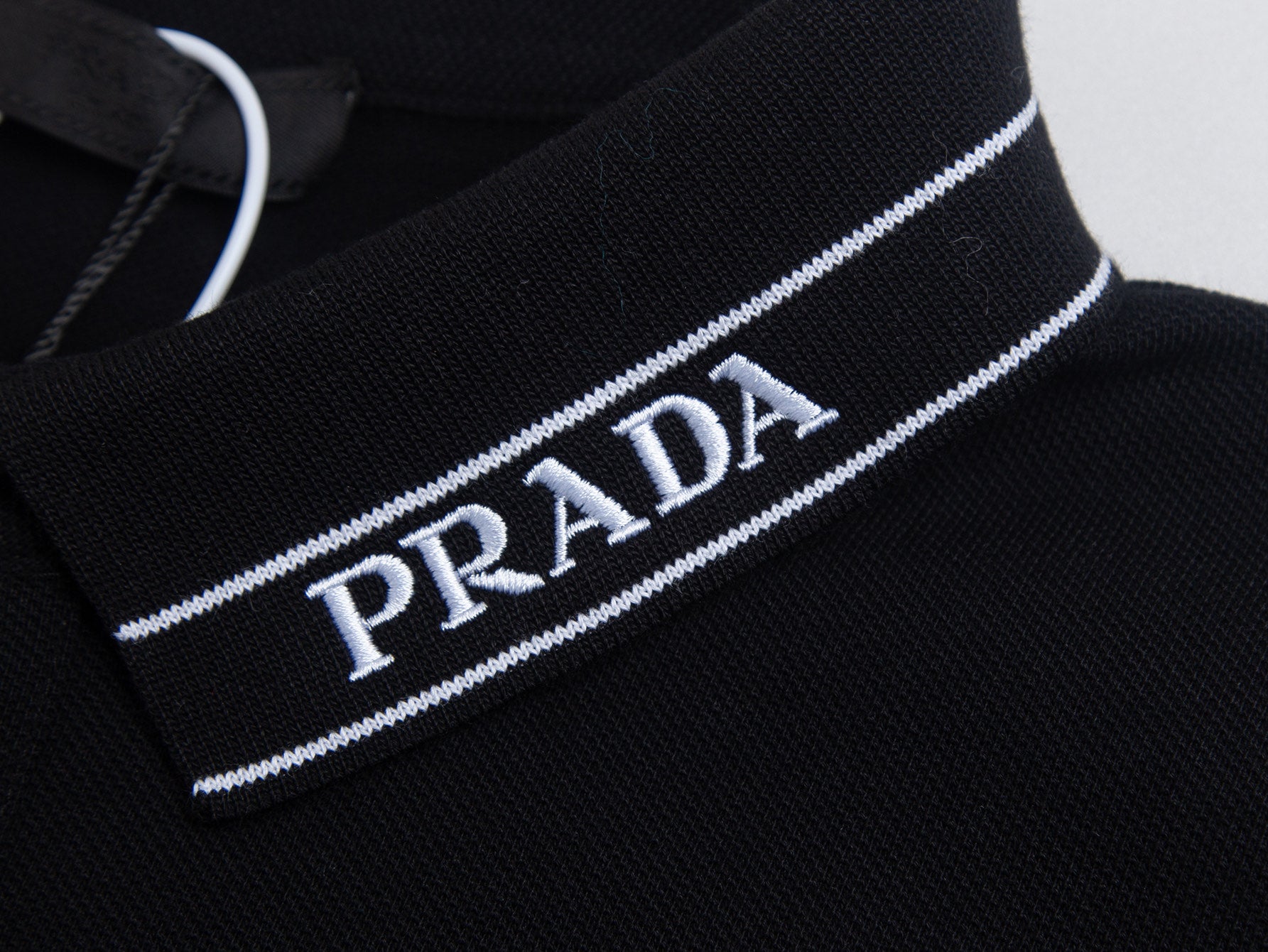 Prada Embroidered Collar Shirt