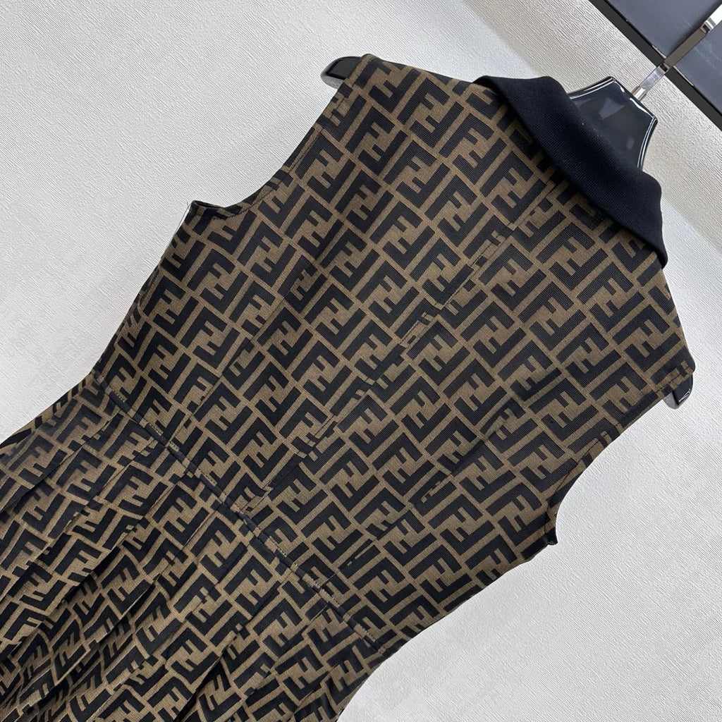 Fendi Jacquard Vest Dress