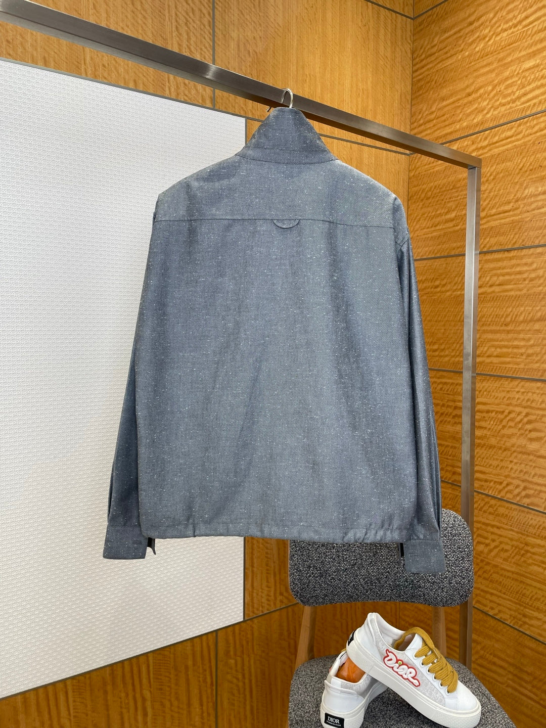 Dior Pocket Embroidered Stand Collar Jacket