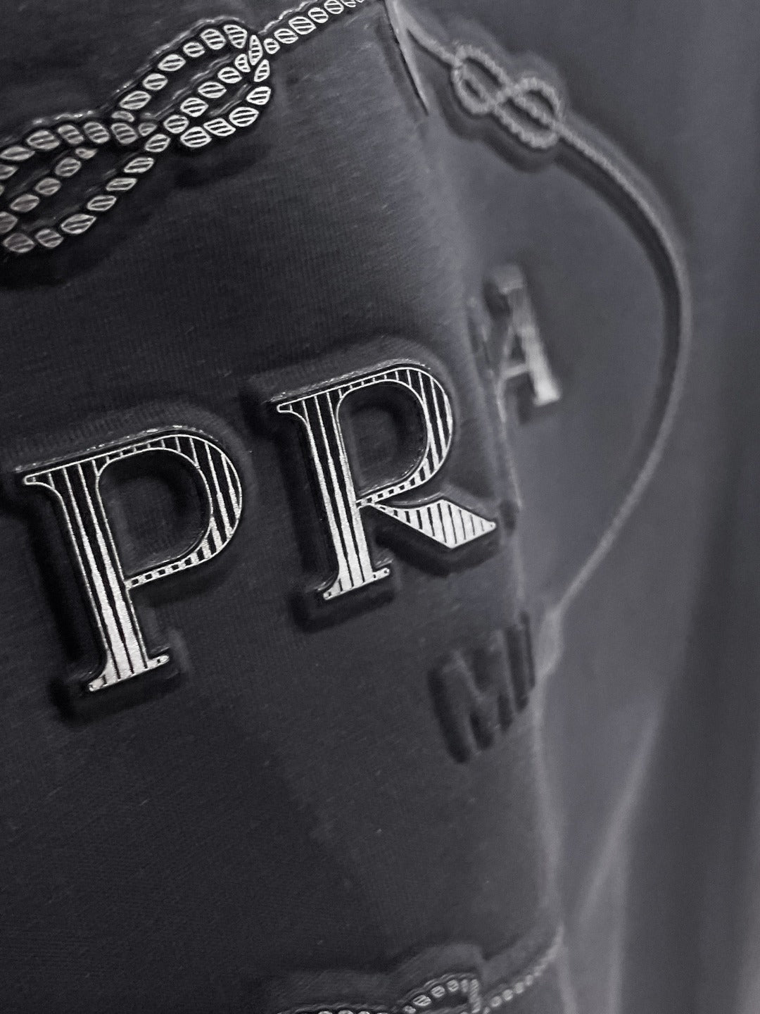 Prada Embossed Letter T-Shirt