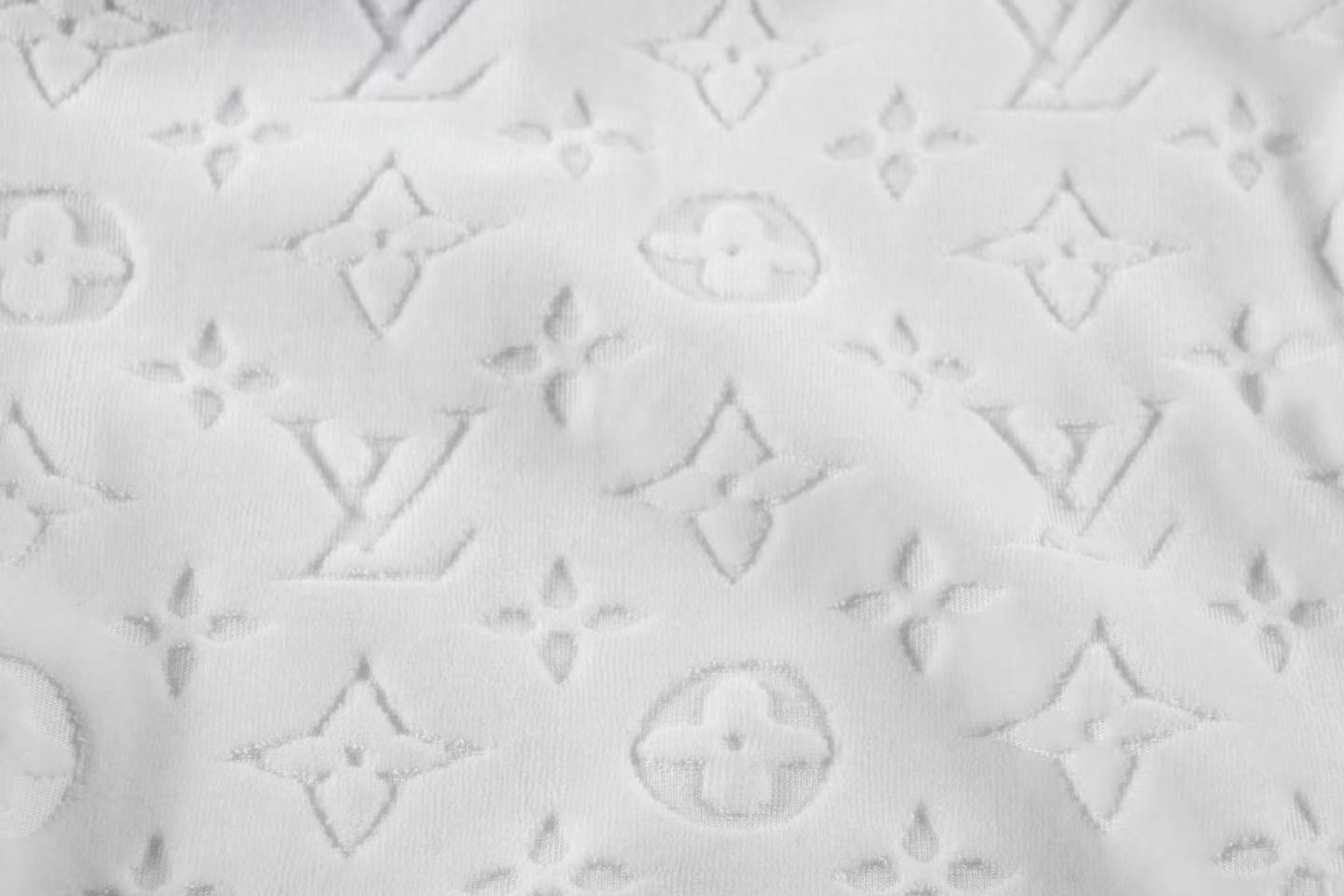 LV Monogram jacquard velvet shorts