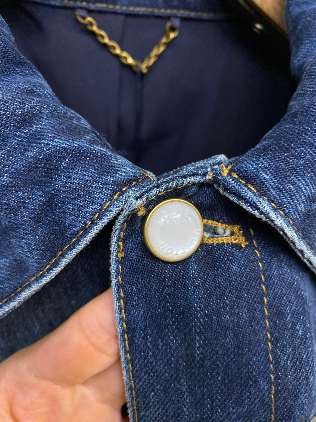 LV Animal Embroidered Denim Jacket