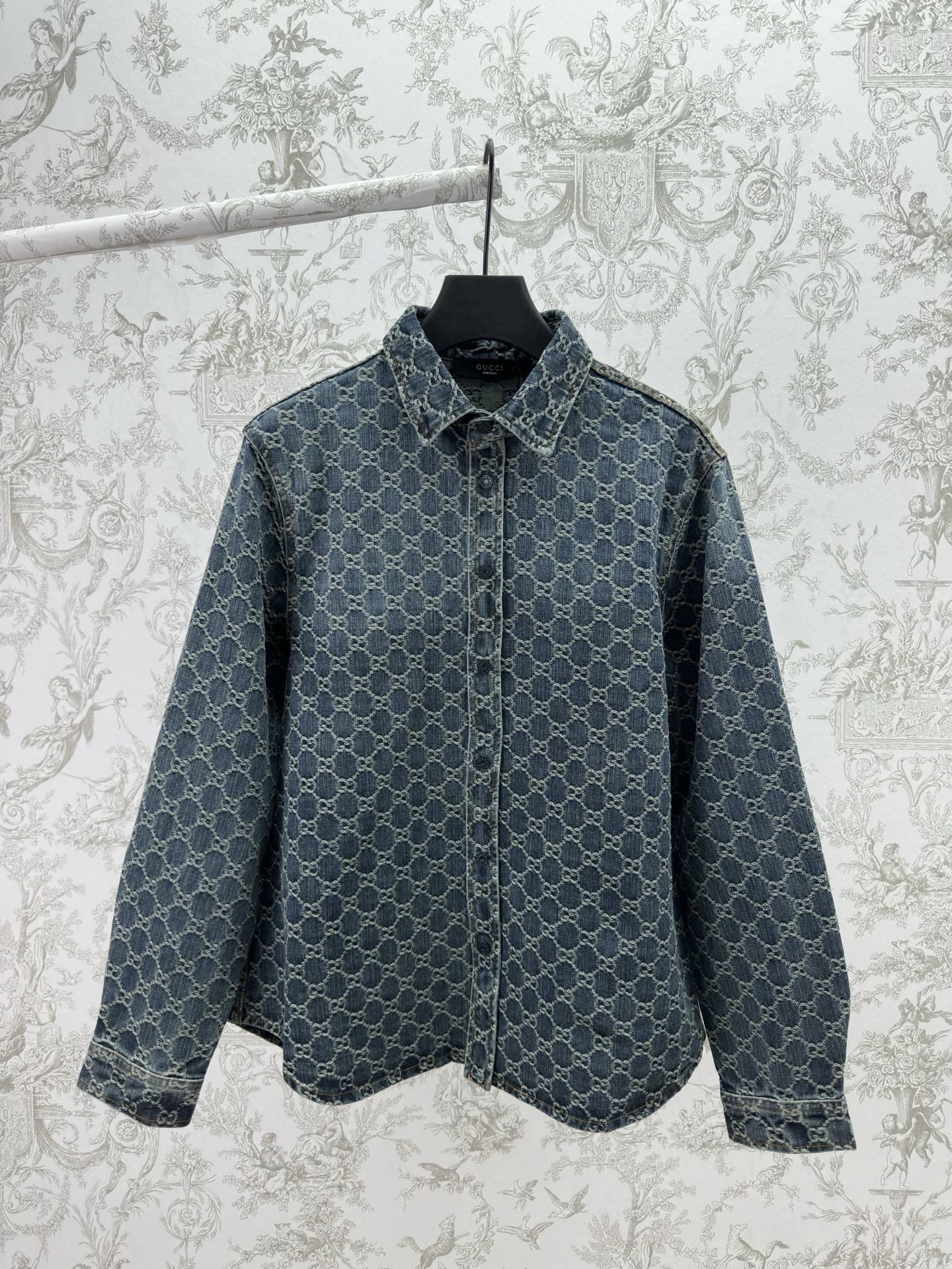 Gucci Denim Jacquard Shirt