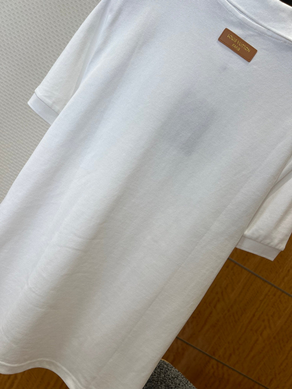 LV Leather Label Polo Shirt