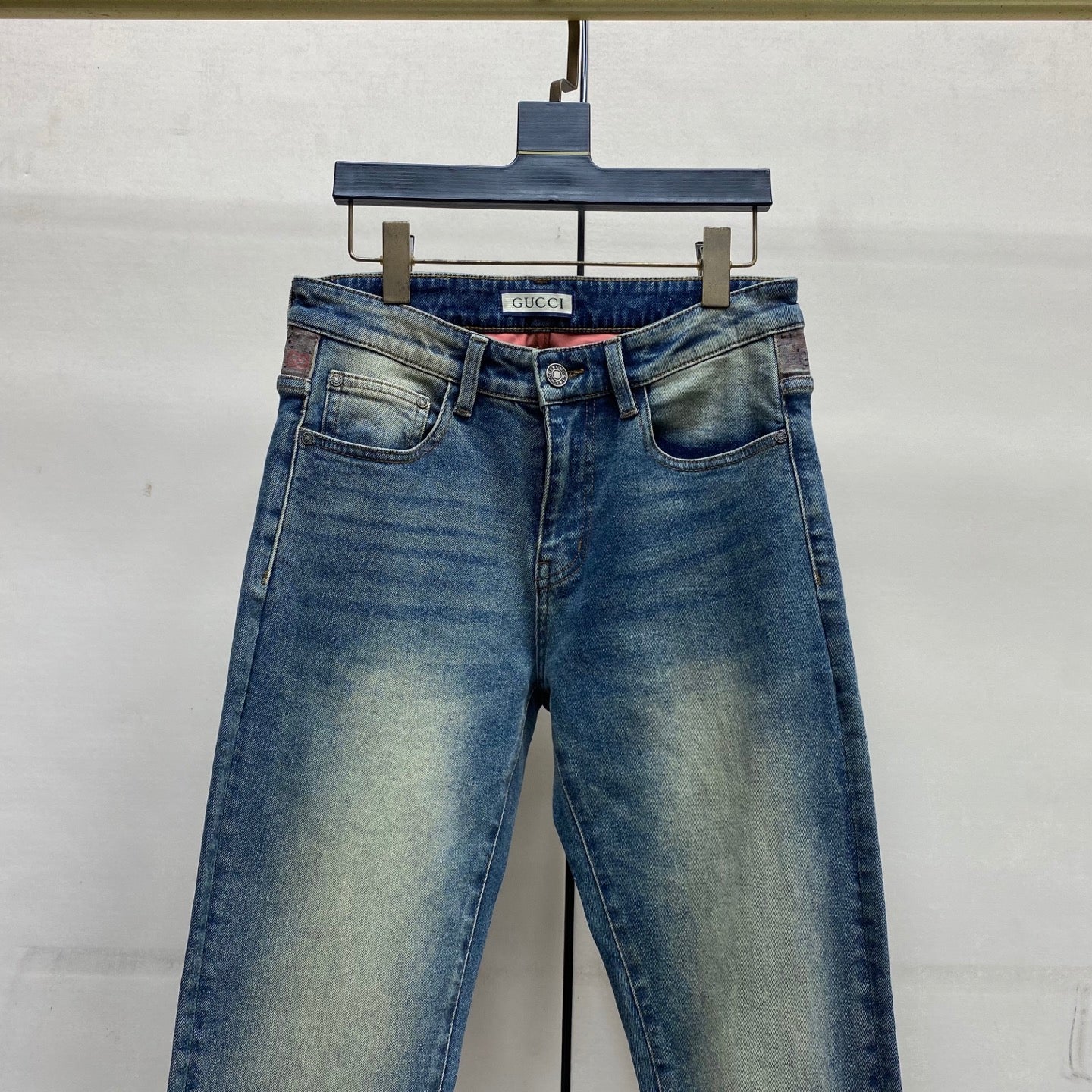 Gucci Fitted Straight-Leg Jeans
