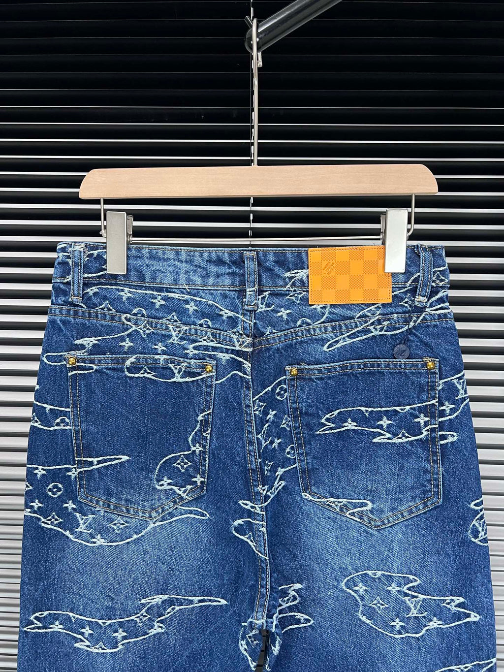 LV Cloud Jacquard Denim Jeans