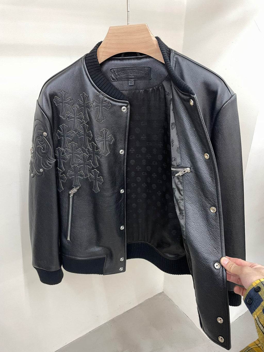 Chrome Heart Leather Jacket