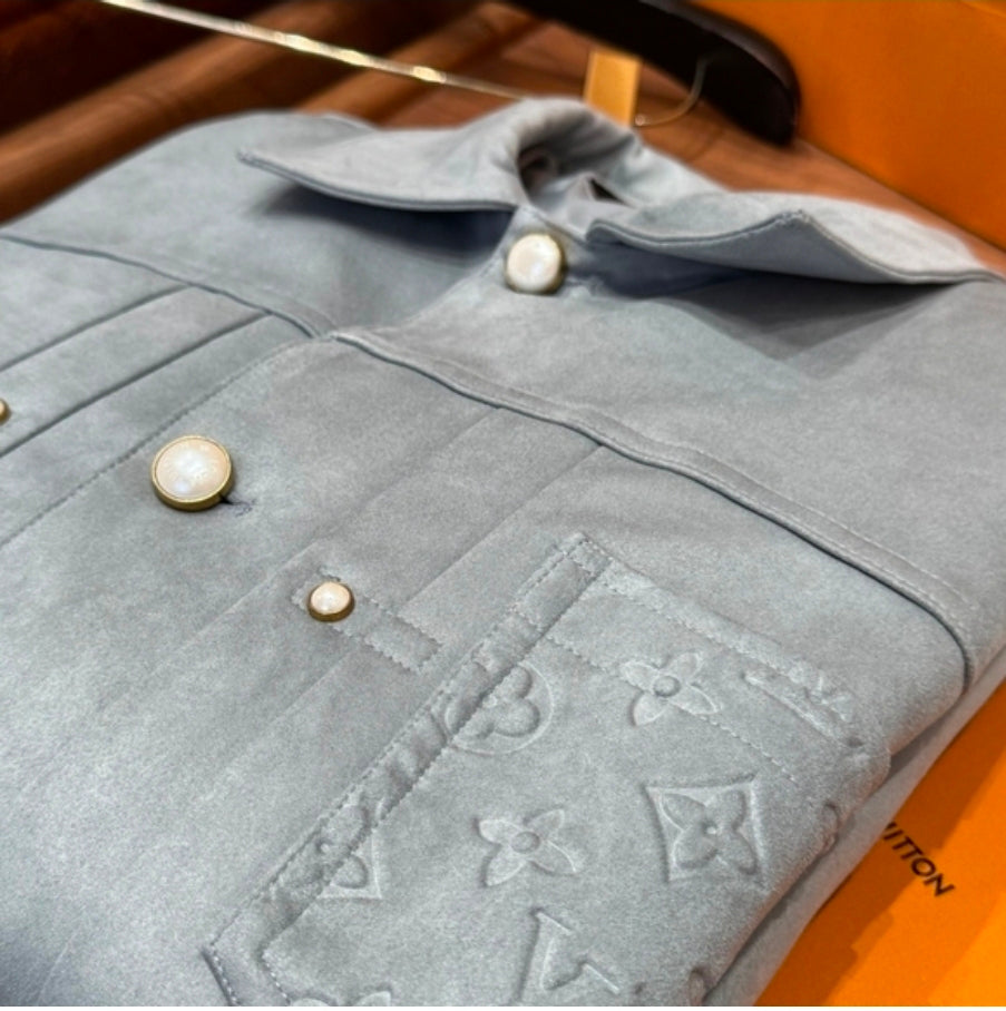 LV Suede Monogram Jacquard