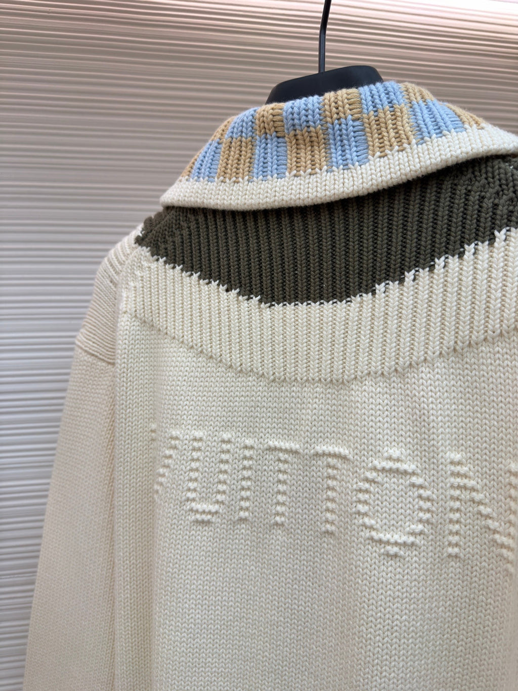 LV Knit Zip-Up Sweater
