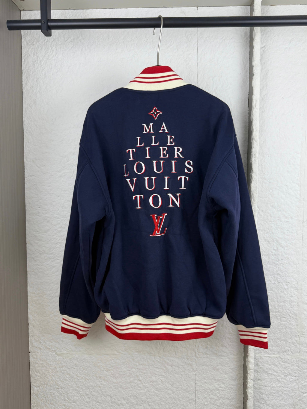 LV Embroidered Baseball Jacket