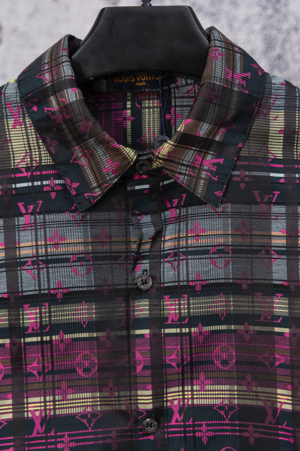 LV Dark Red Long-Sleeve Shirt Jacket