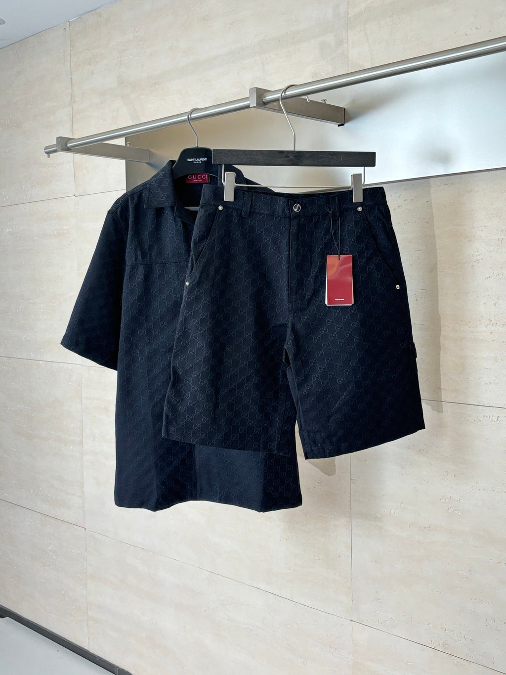 Gucci Double G All-over Jacquard Suit Shorts