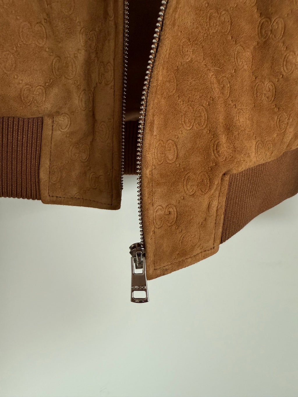 GG Embossed Leather Jacket