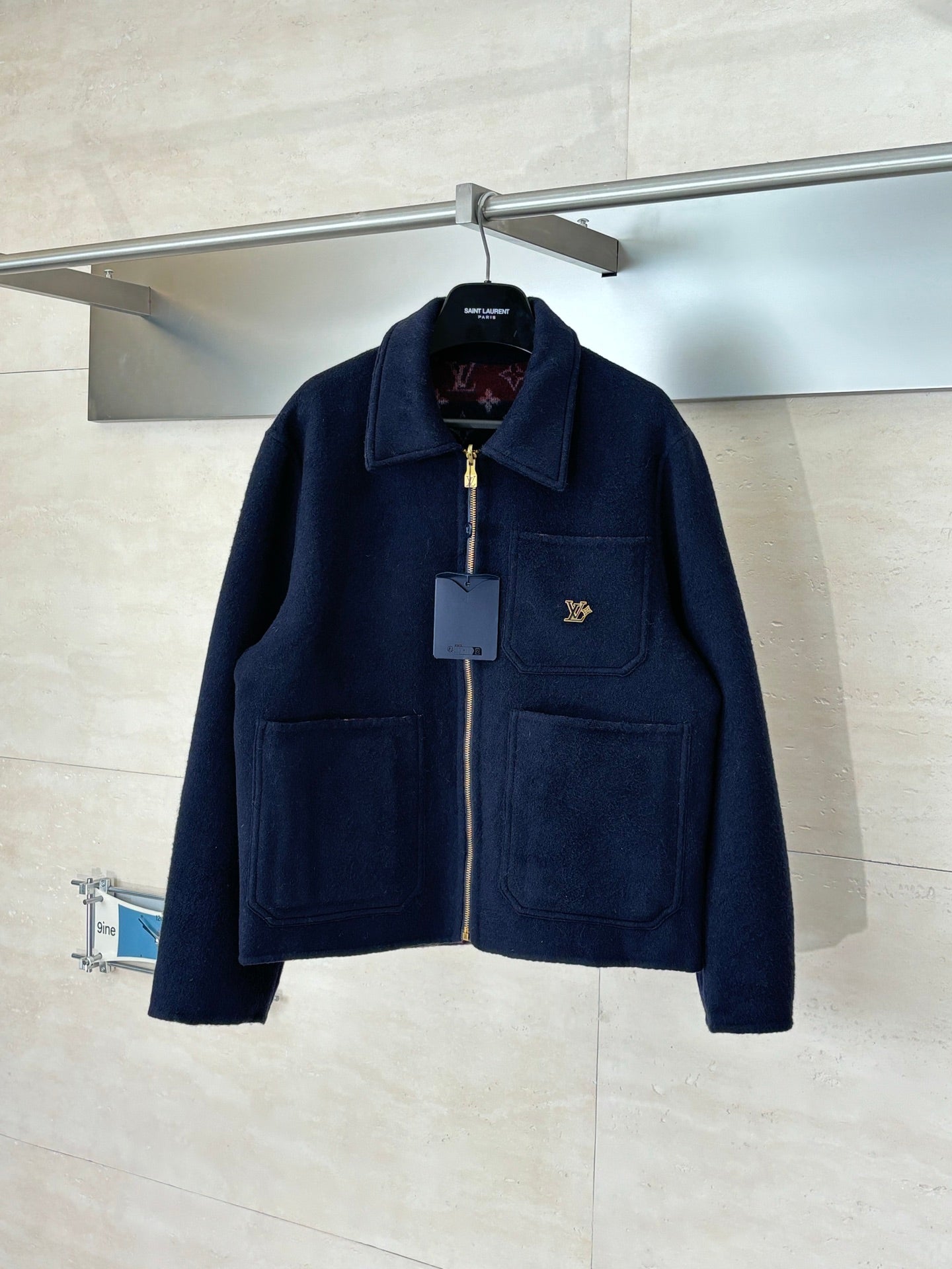LV Double-sided workwear lapel wool jacket