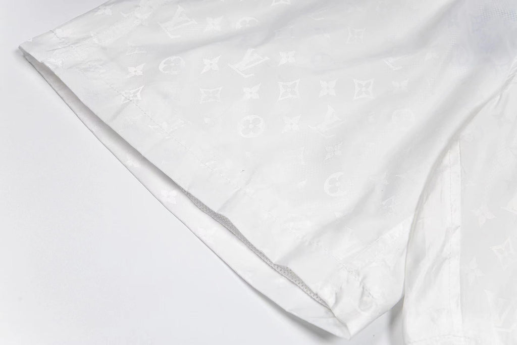 LV jacquard Silk Elastic Drawstring Shorts