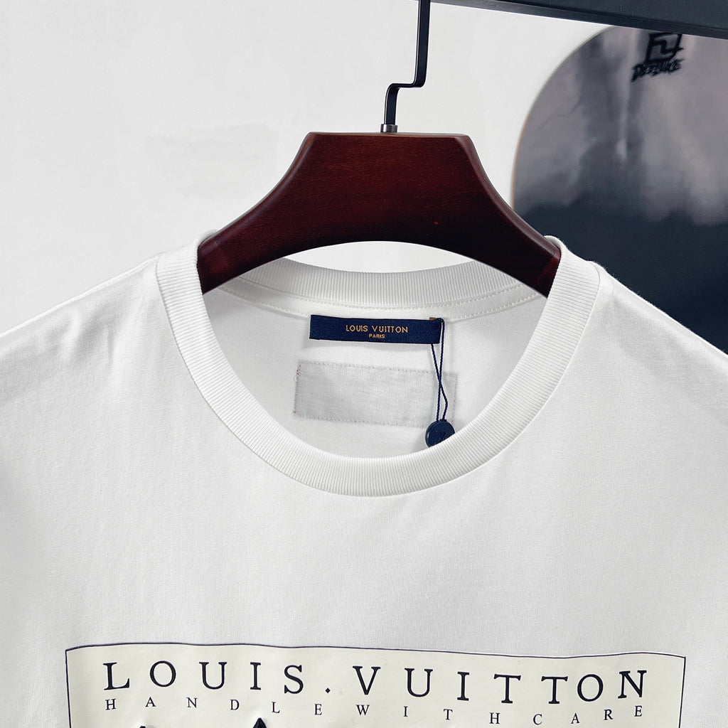 LV Embossed Embroidery Short-Sleeve T-Shirt