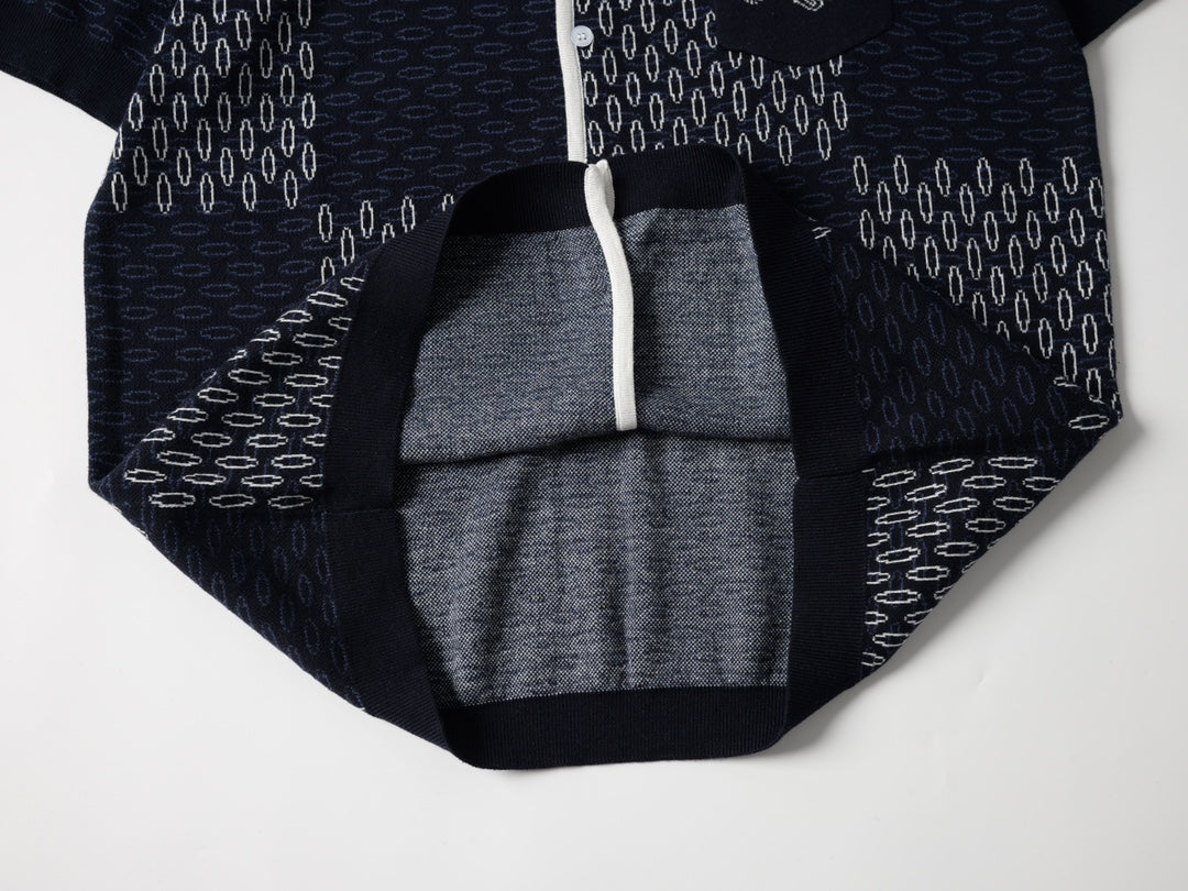 LV checked Knit Shirt