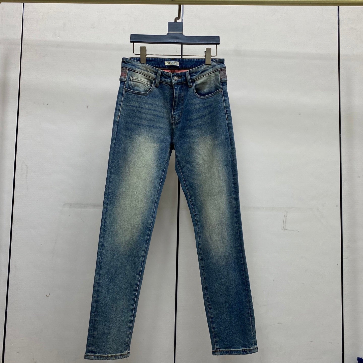Gucci Fitted Straight-Leg Jeans
