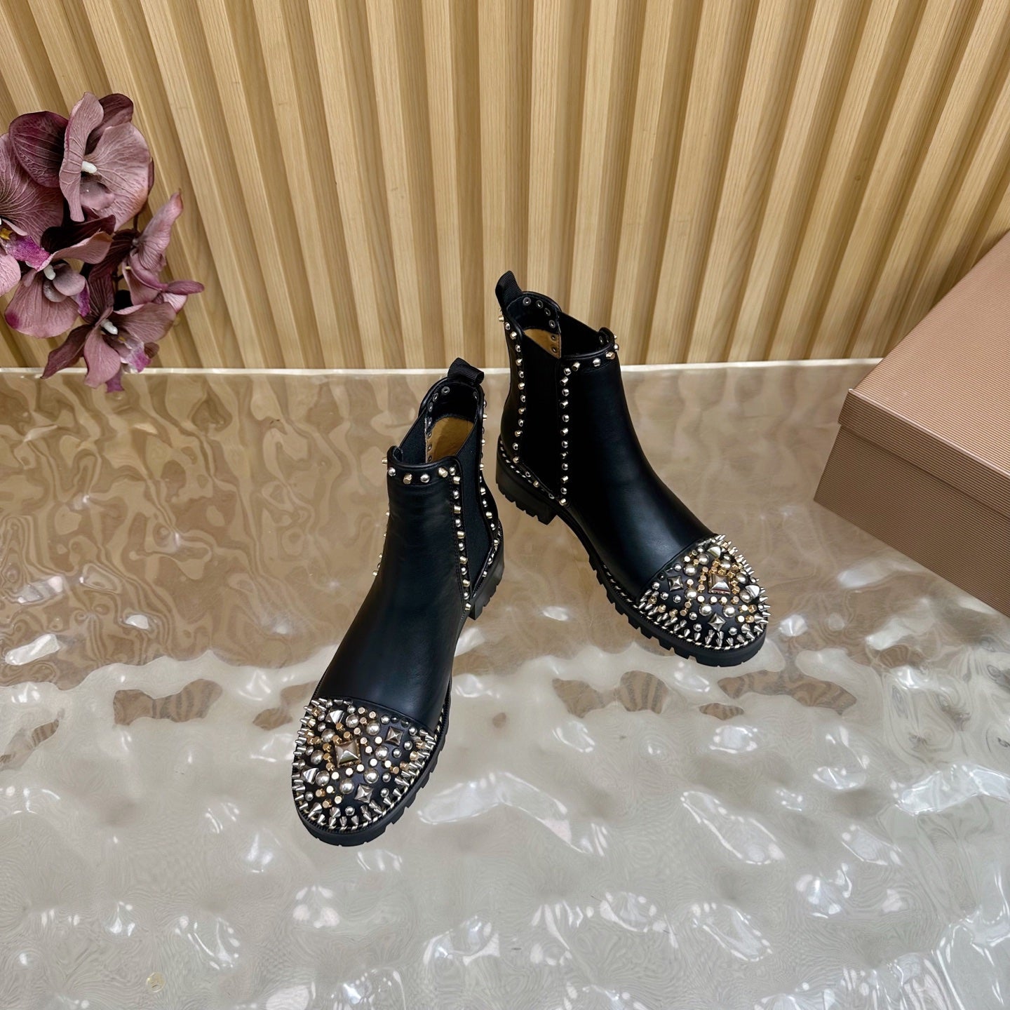 Women's Christian Louboutin studded ankle boots