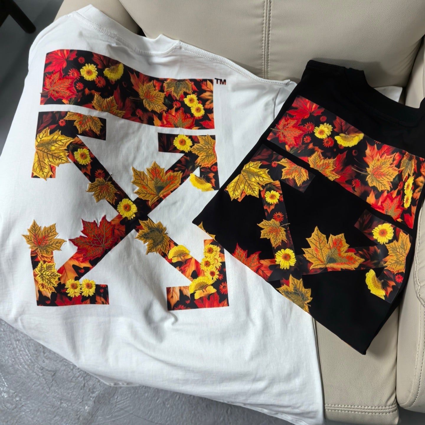 OFF White Embroidery T-Shirt
