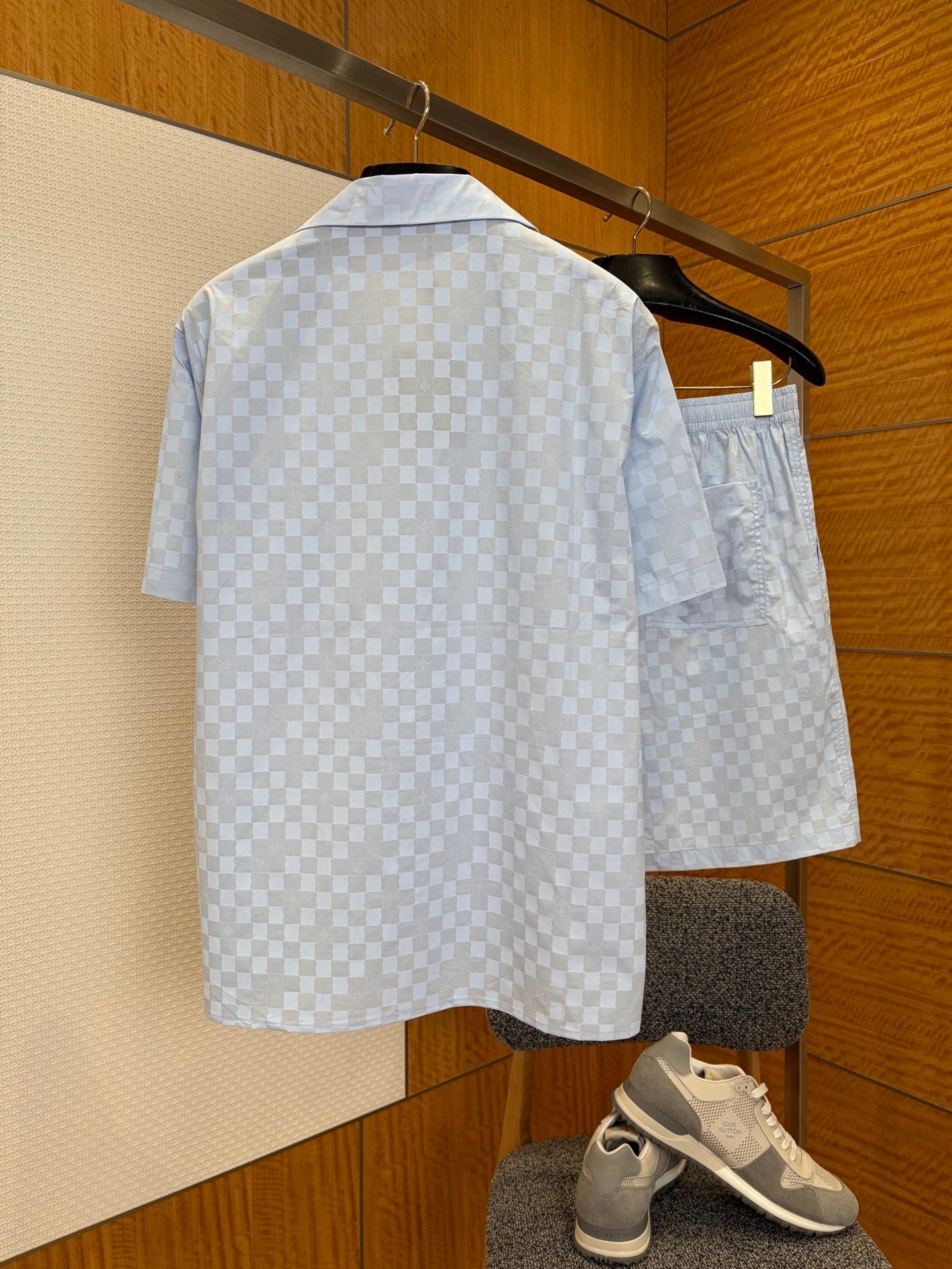 LV Casual Short-Sleeve Shirt & Short Set