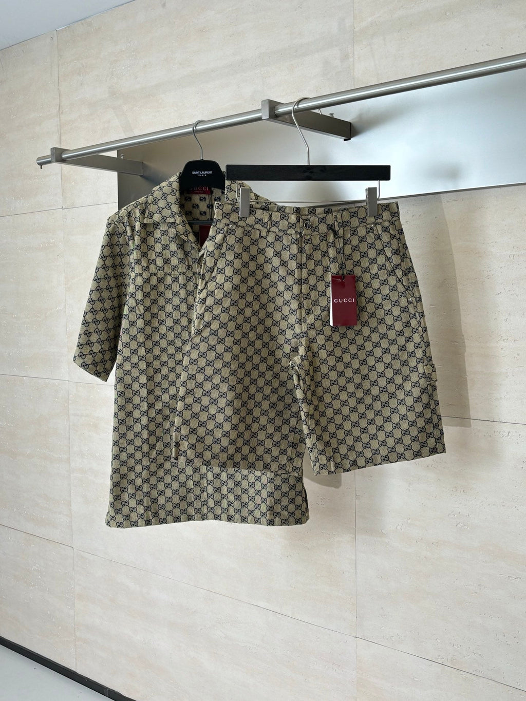 Gucci Double G All-over Jacquard Suit Shorts
