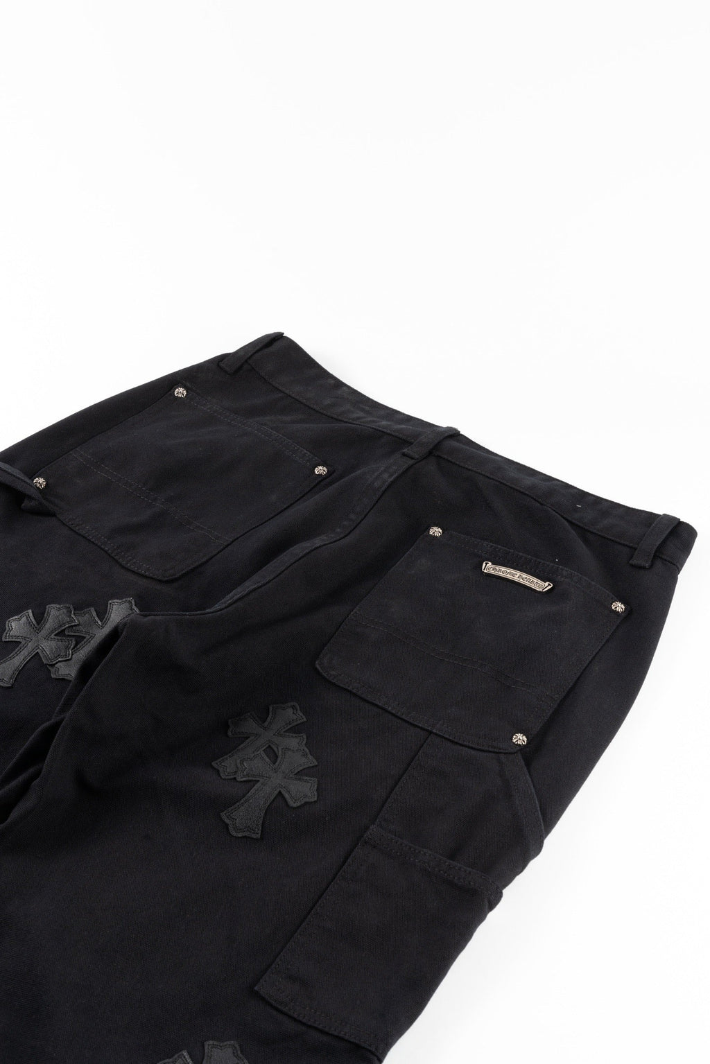 Chrome Hearts Matty Boy Sex Records Patchwork Leather Workwear High Street Jeans