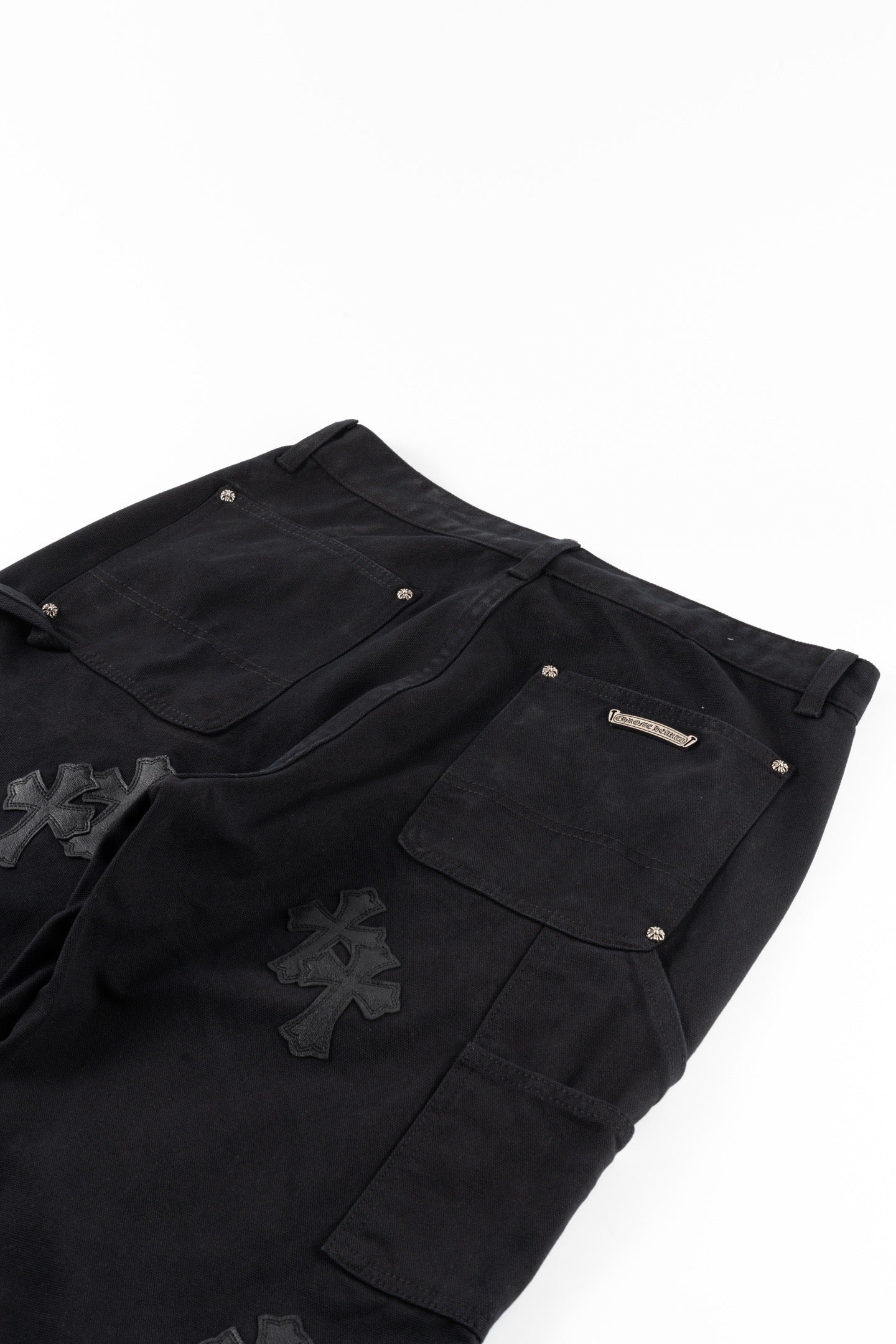 Chrome Hearts Matty Boy Sex Records Patchwork Leather Workwear High Street Jeans