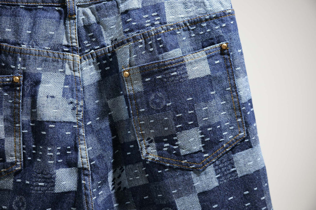 LV denim shorts