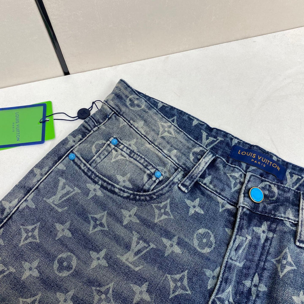 LV Washed denim Shorts