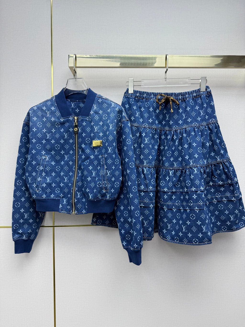 Women's Denim Tiered Skirt