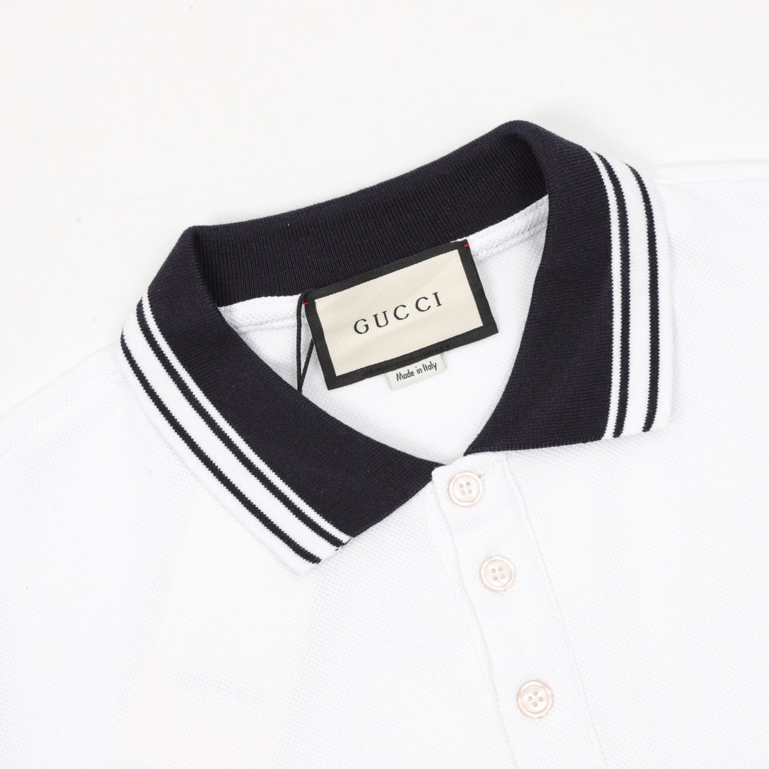 Gucci embroidered Polo short sleeve shirt
