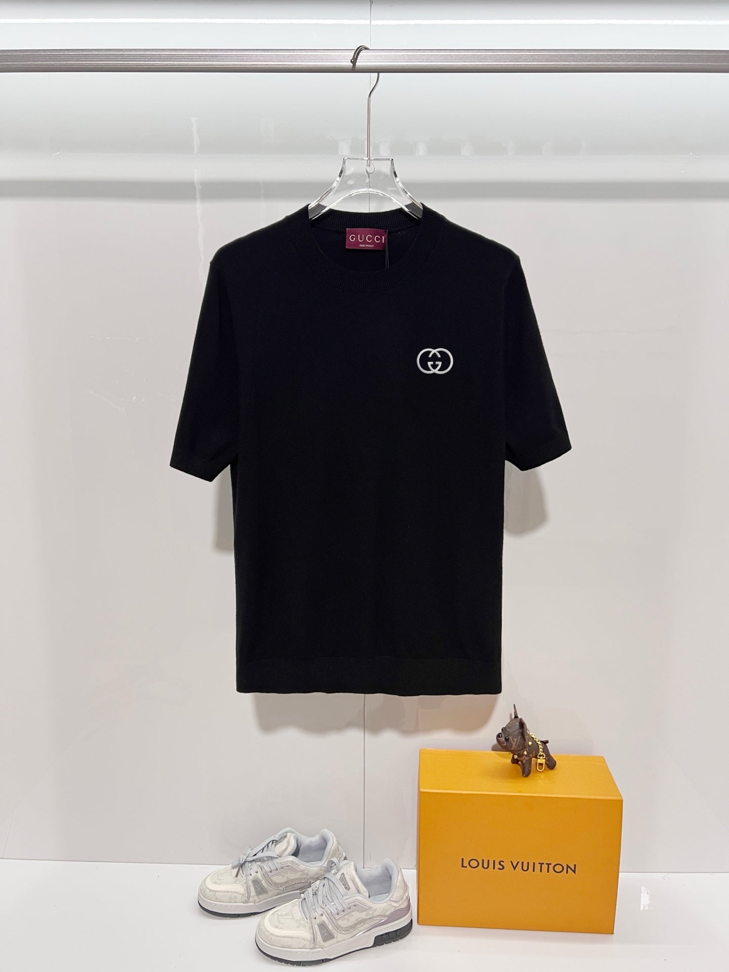 Gucci Cotton knit Crew Neck T-Shirt