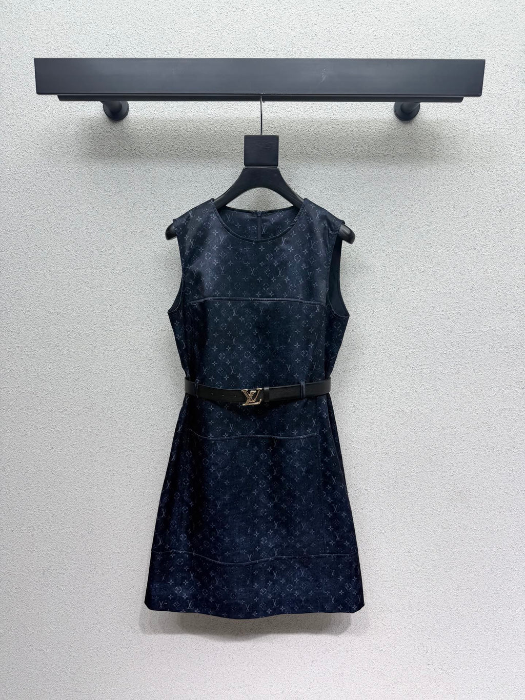 LV Monogram Sleeveless Dress W/Belt