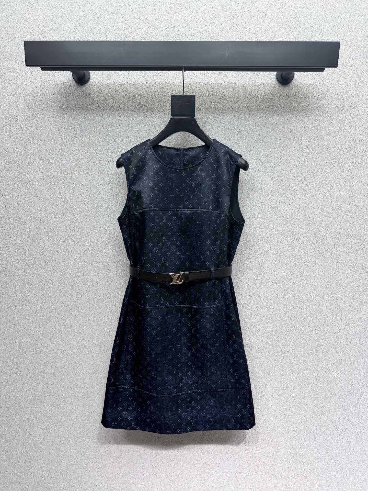 LV Monogram Sleeveless Dress W/Belt