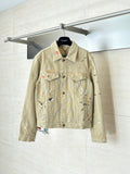 LV Distressed Workwear Denim Jacket