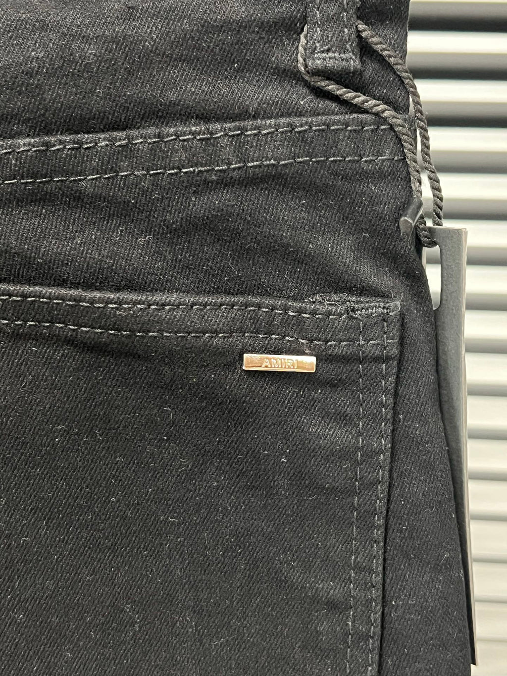Amiri Embroidered Stretch Slim Fit Jeans