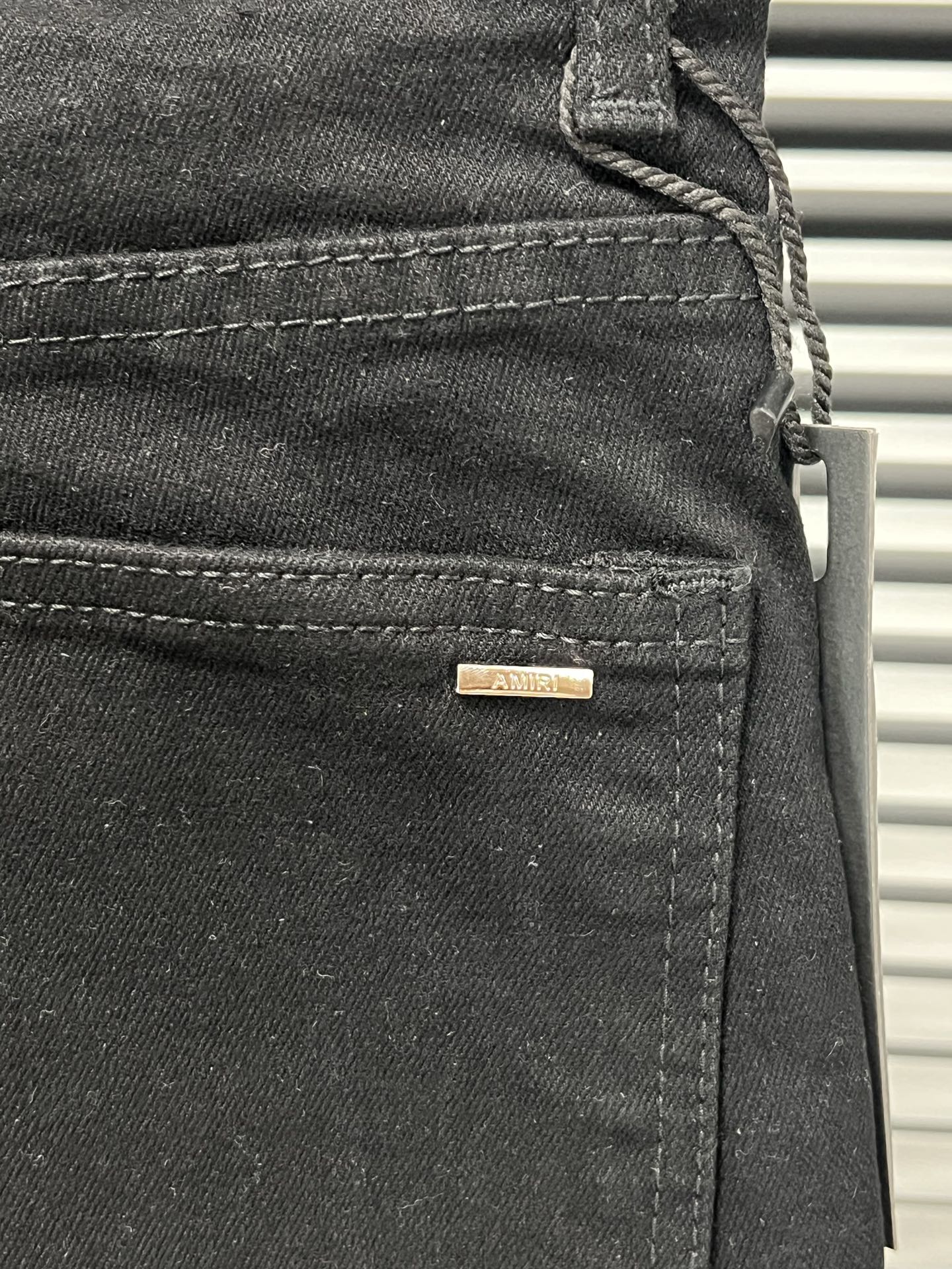 Amiri Embroidered Stretch Slim Fit Jeans