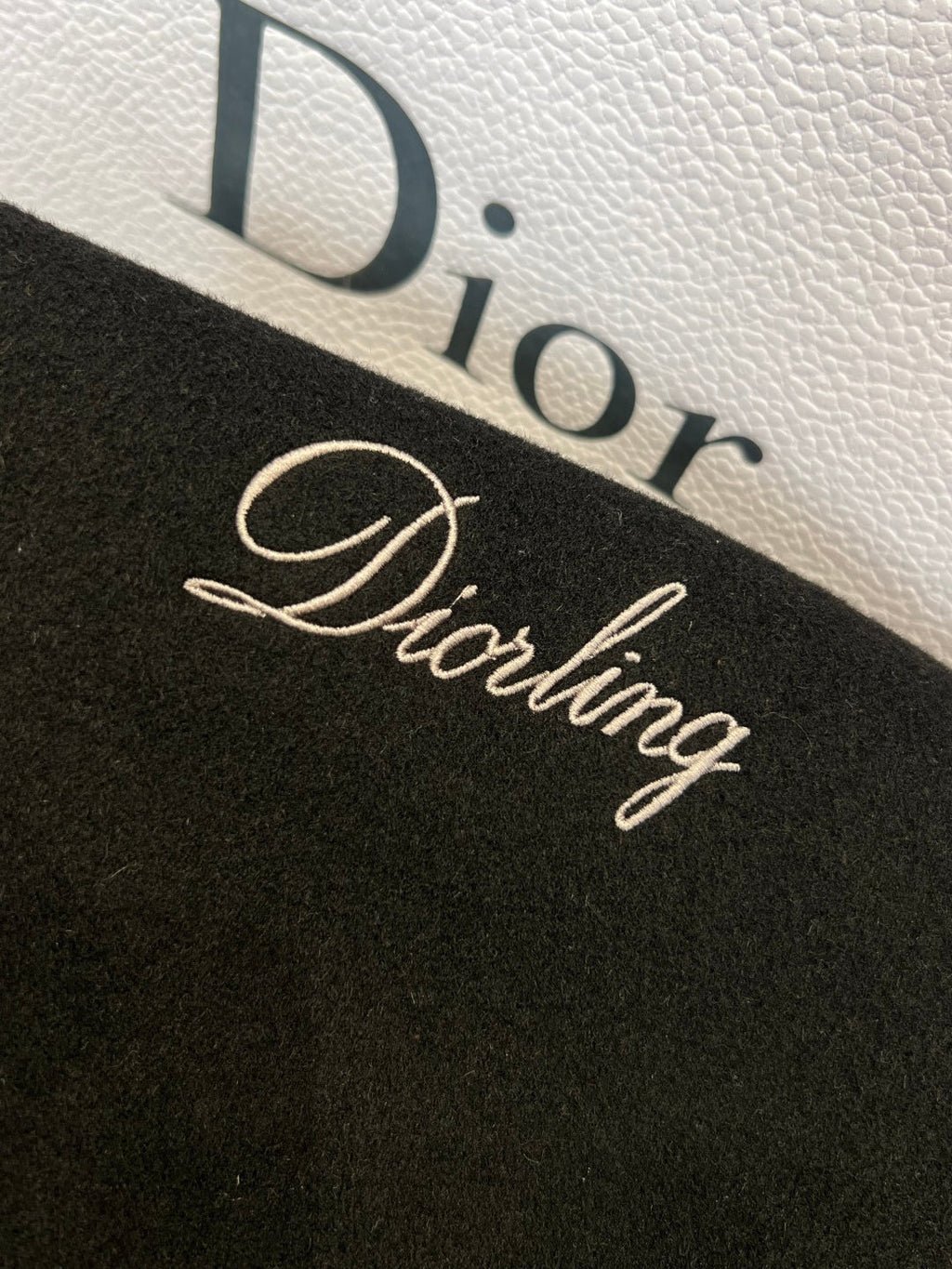 DIOR Patchwork Leather Baseball Jacket