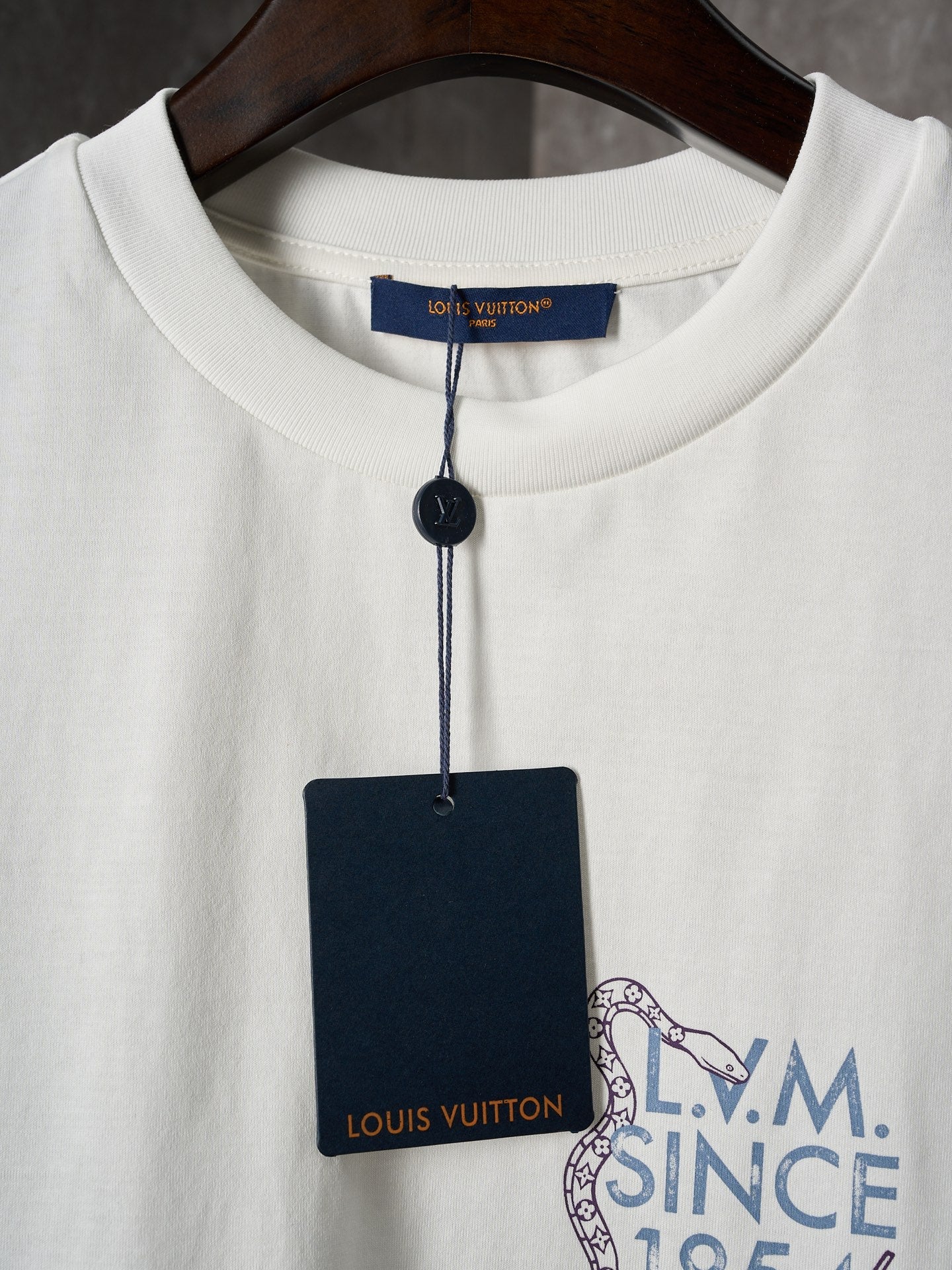 LV checkeredboard snake Print T-Shirt