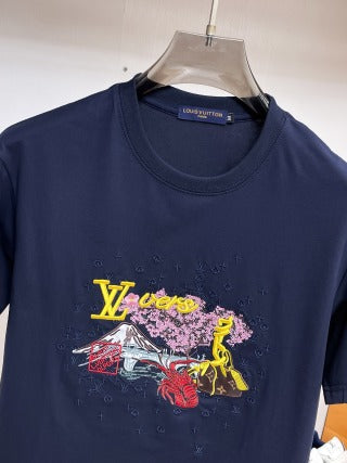 LV embroidered T-Shirt