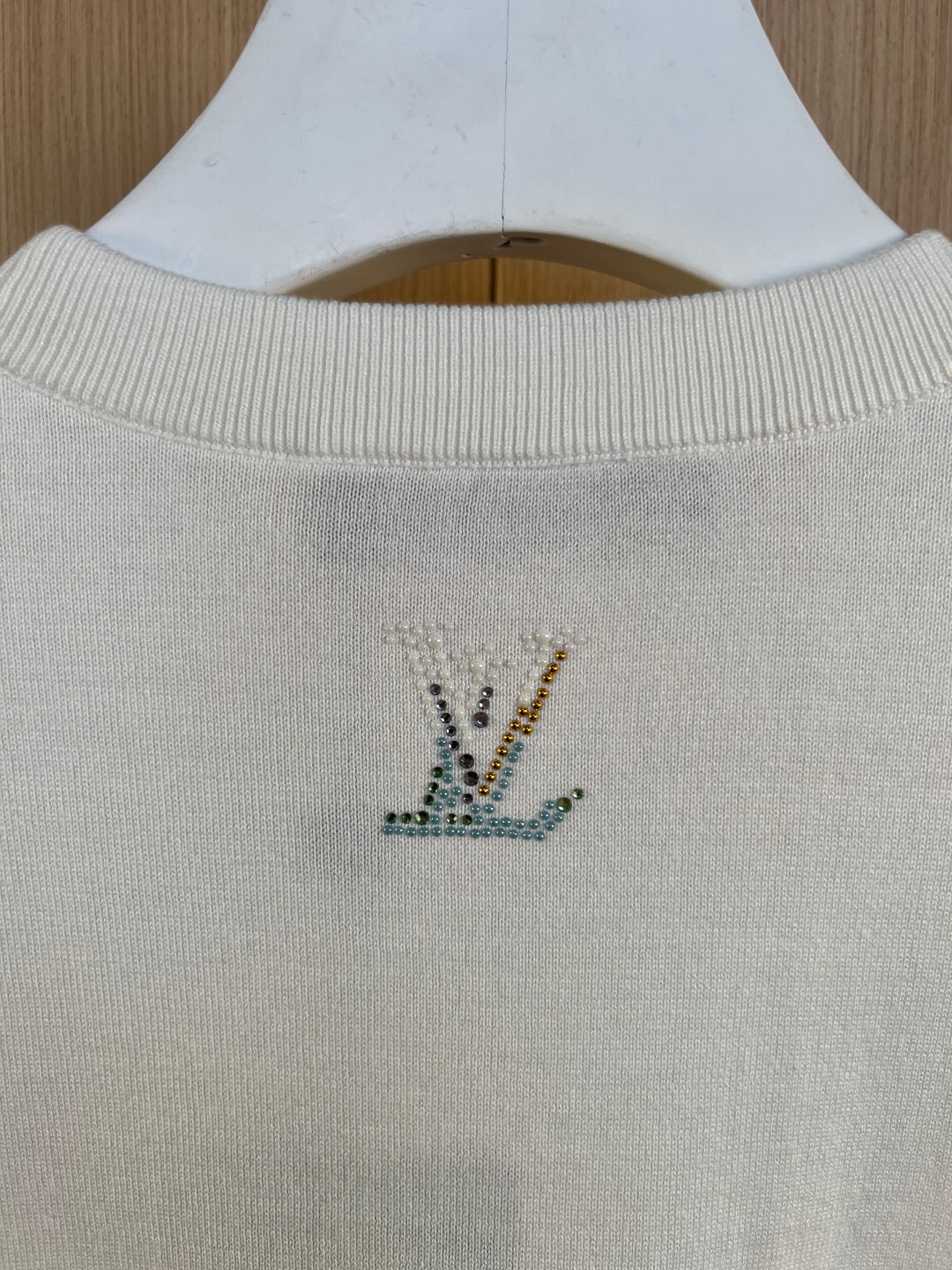 LV Diamond Knitted Short Sleeve T-shirt