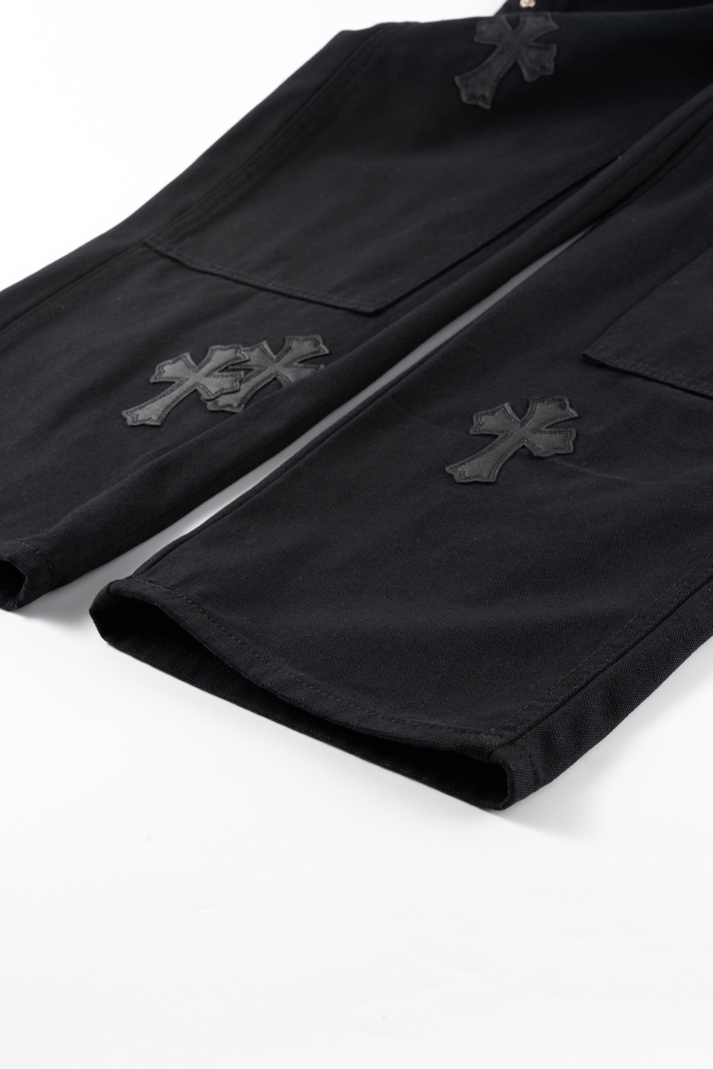 Chrome Hearts Matty Boy Sex Records Patchwork Leather Workwear High Street Jeans