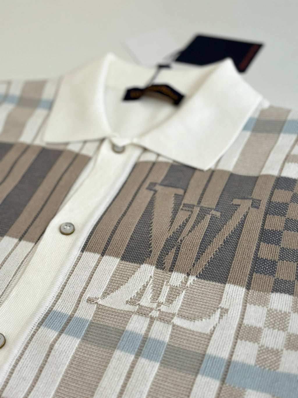 LV Graphic Jacquard Short-Sleeved Shirt