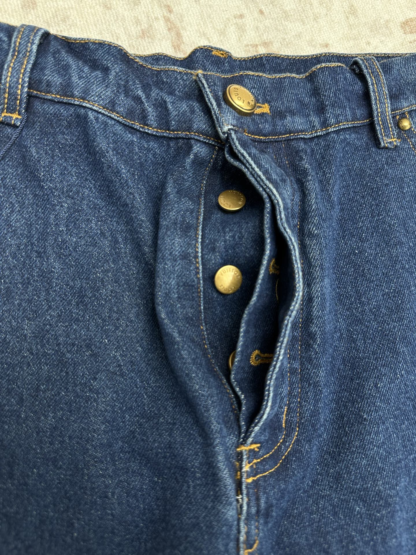 LV Monogram Cuffed Jeans