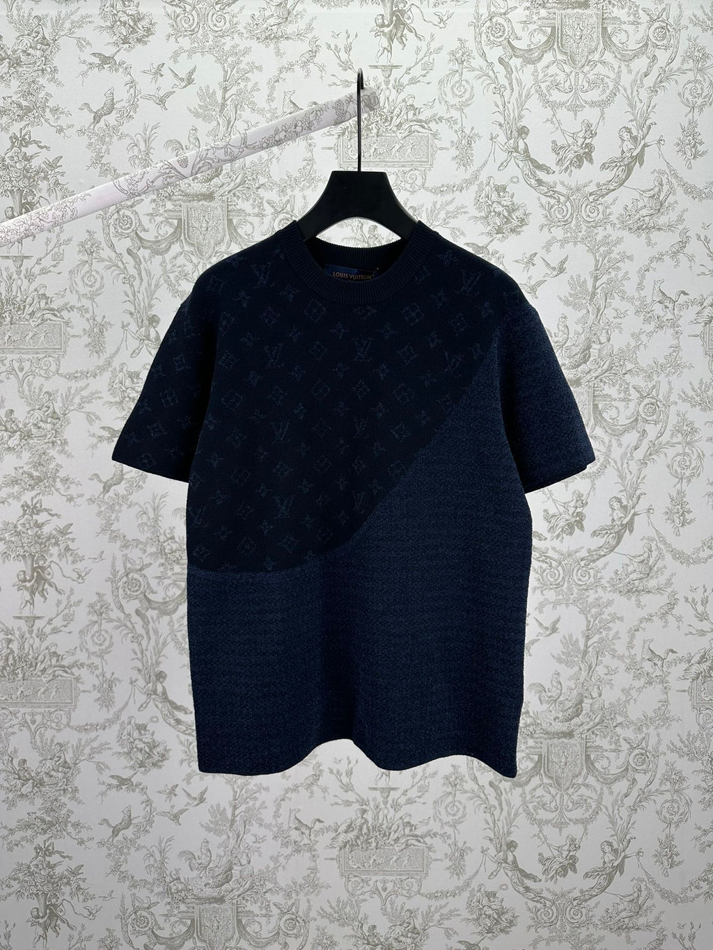 Louis Vuitton Jacquard Short-Sleeve Crew Neck Top