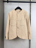 LV Gold Threaded Leather Label Jacket