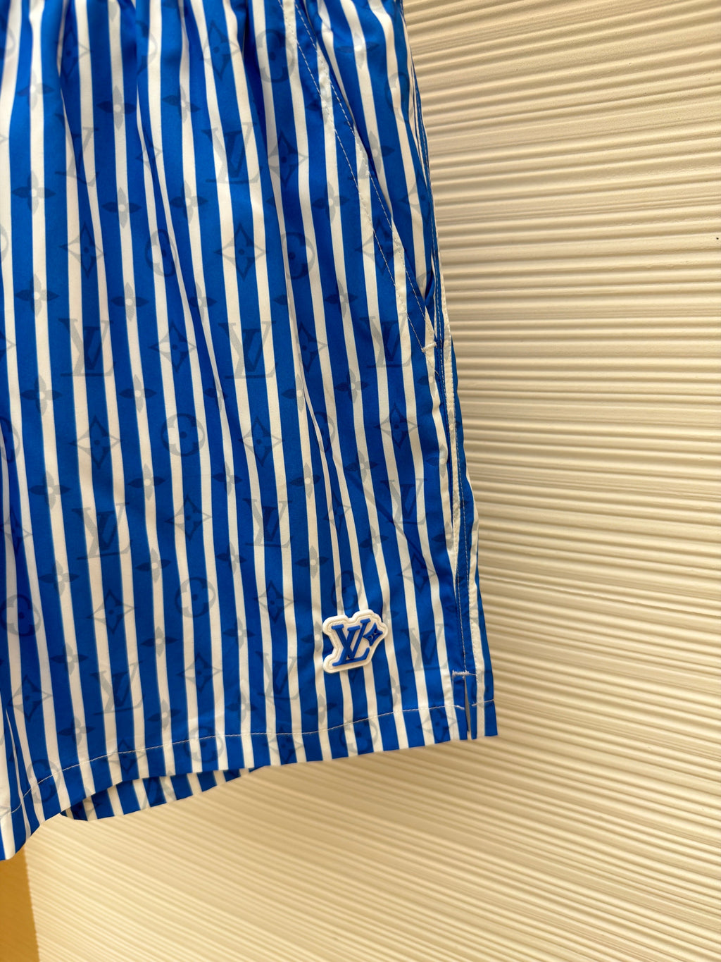 LV Stripe Beach Shorts